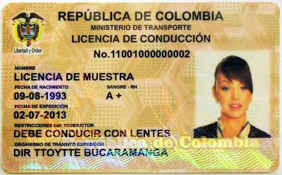 Licencia de Conducir Colombia