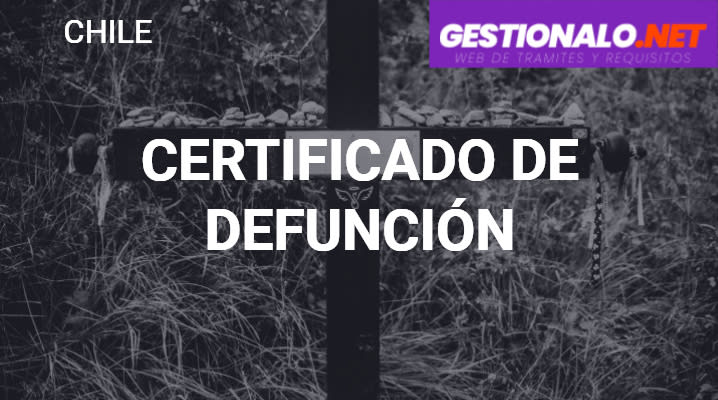 Certificado de Defunción