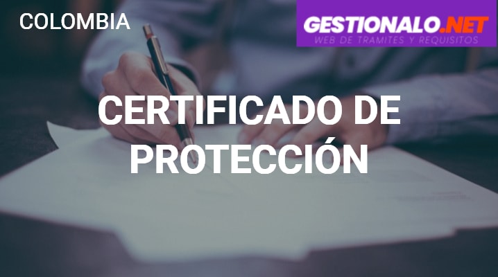 Certificado de Protección