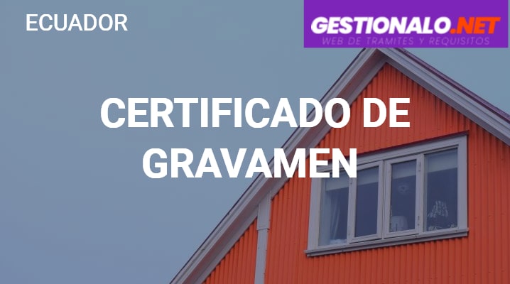 Certificado de Gravamen
