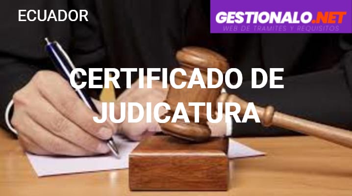 Certificado de Judicatura