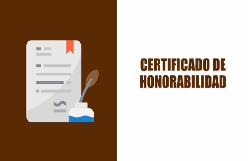 Certificado de honorabilidad