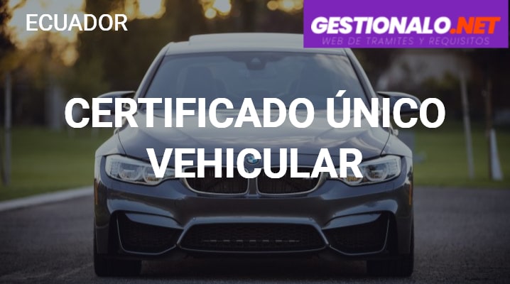 Certificado Único Vehicular