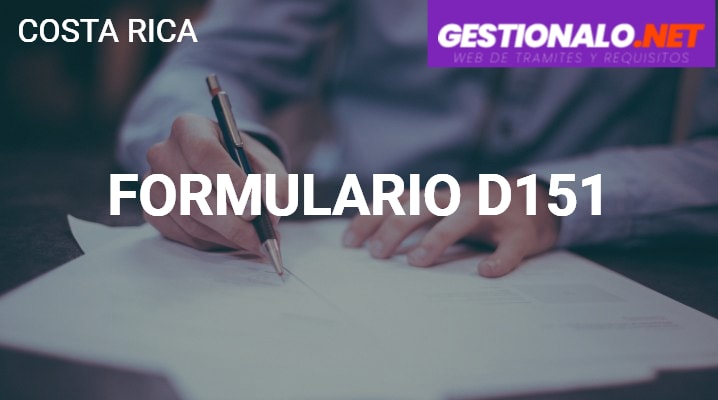 Formulario D151