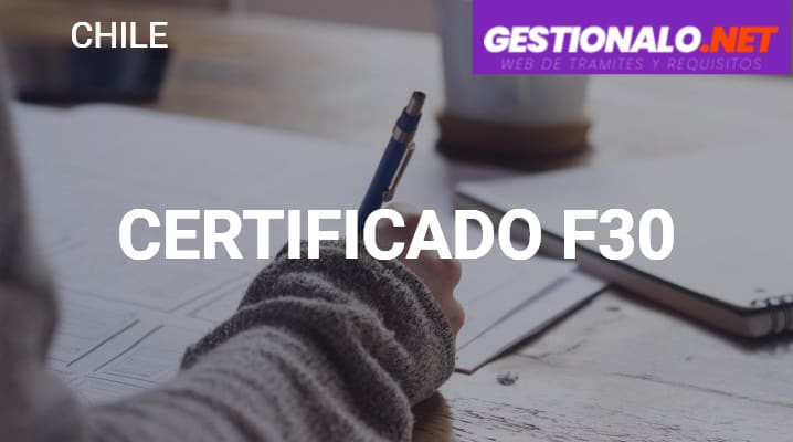 Certificado F30