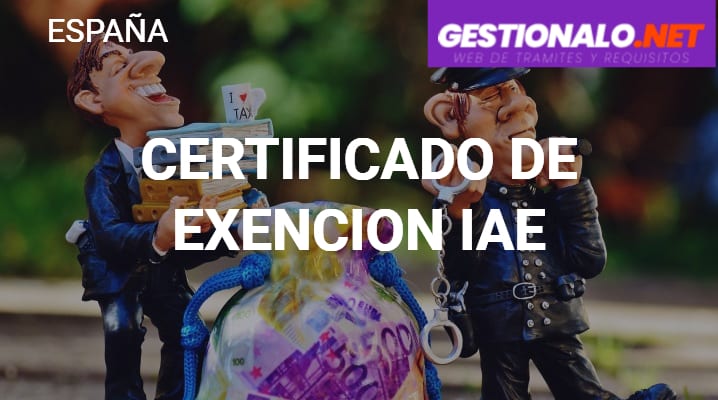 Certificado de Exención IAE