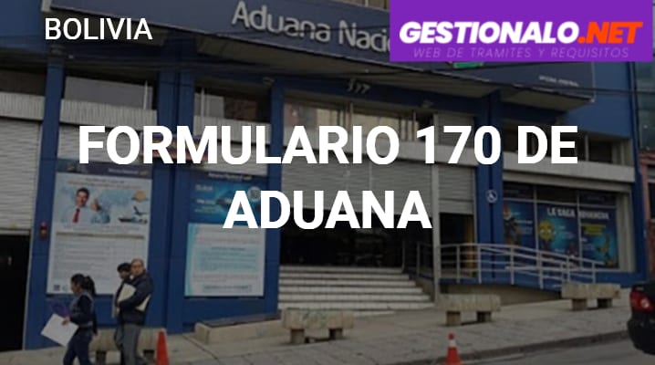 Formulario 170 de Aduana