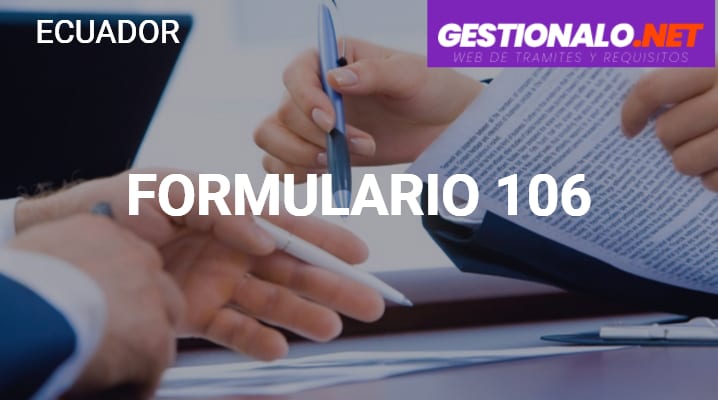 Formulario 106			 			