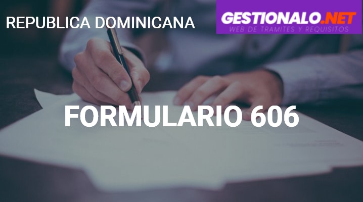 Formulario 606